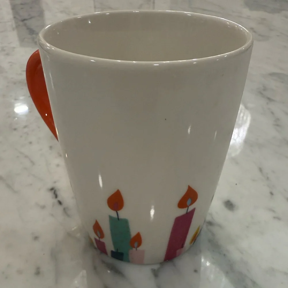 2020 STARBUCKS Happy Birthday Celebration Candles Coffee Tea Mug Cup 10 oz - Picture 3 of 6